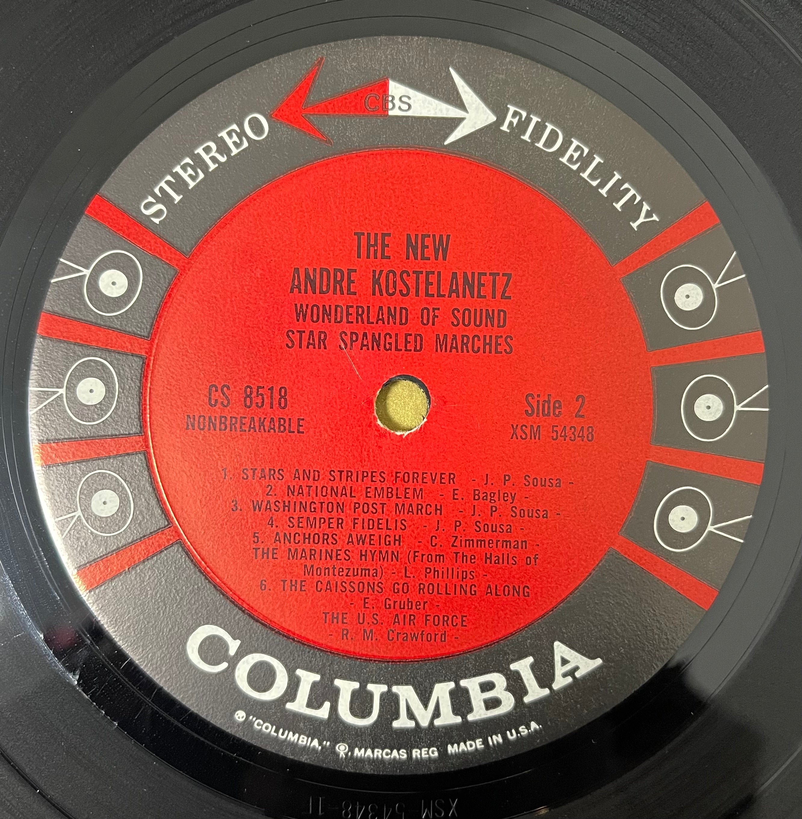 Vintage Vinyl - The New Andre Kostelanetz - Wonderland of Sound - Star Spangled Marches - Pop/Military - Columbia Records - 1962 - VG+