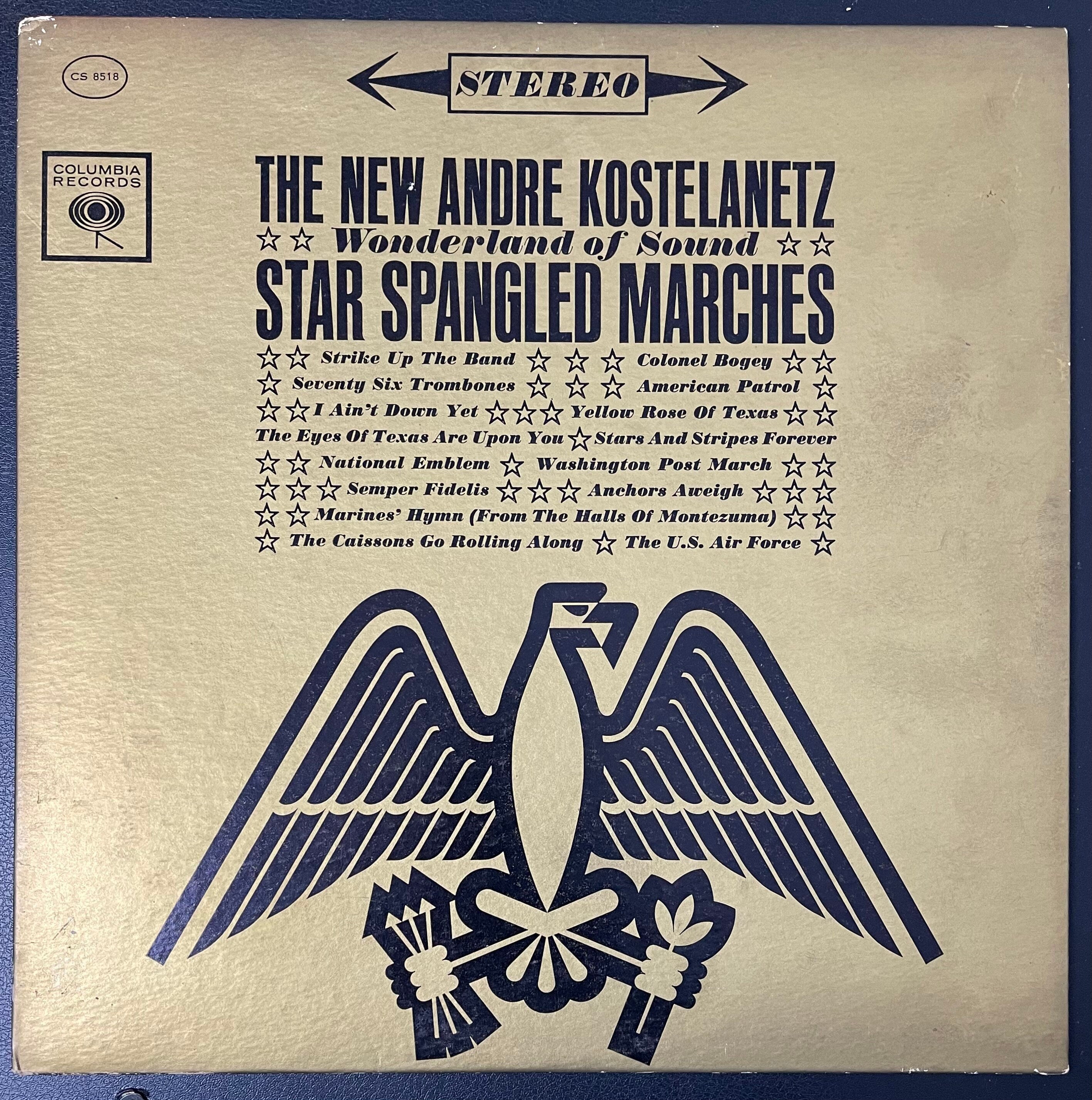 Vintage Vinyl - The New Andre Kostelanetz - Wonderland of Sound - Star Spangled Marches - Pop/Military - Columbia Records - 1962 - VG+
