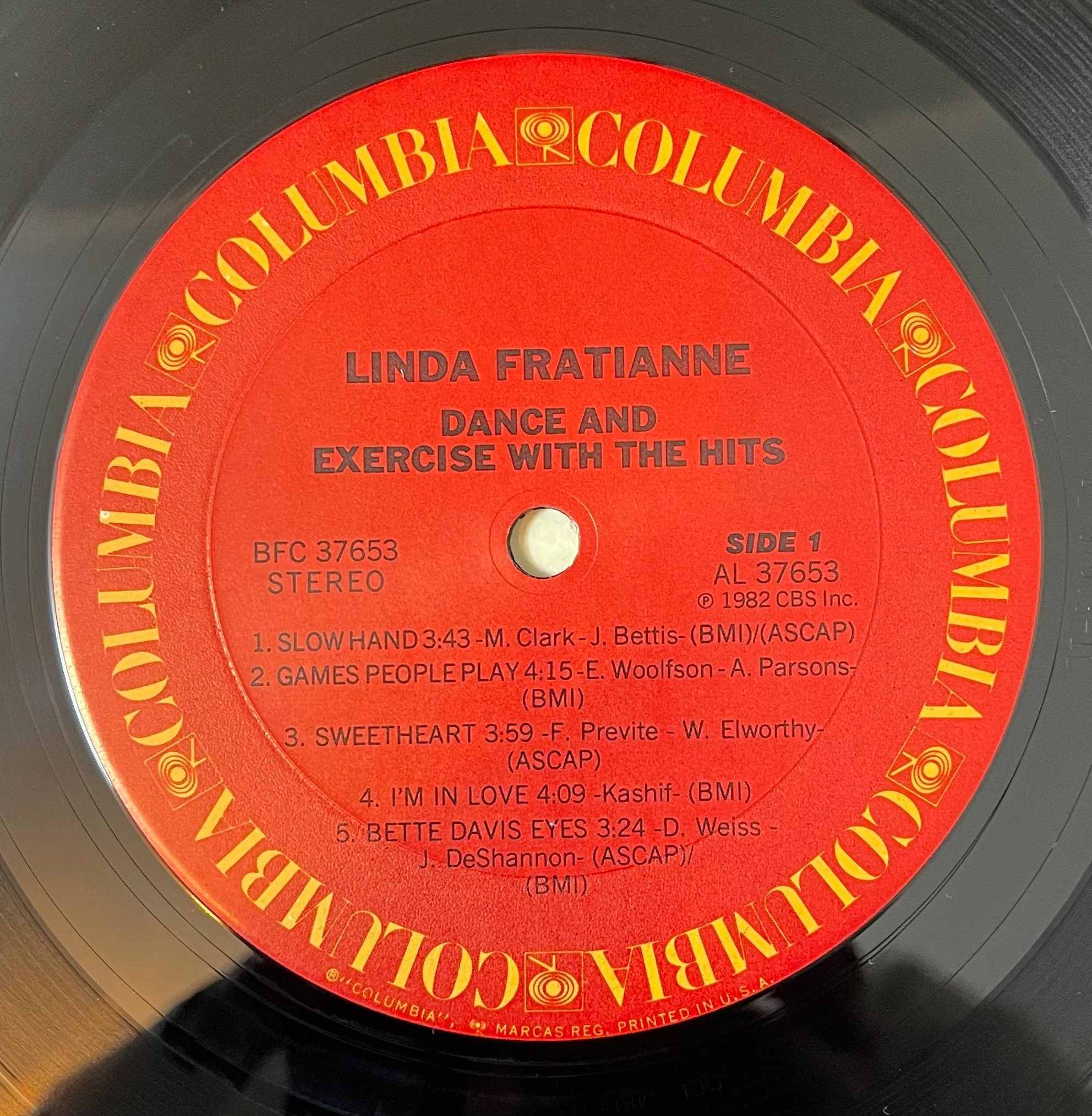 Vintage Vinyl - Linda Fratianne - Dance and Exercise With The Hits with Booklet RARE - Pop/Rock - Columbia Records - BFC 37653 - 1981 - VG+