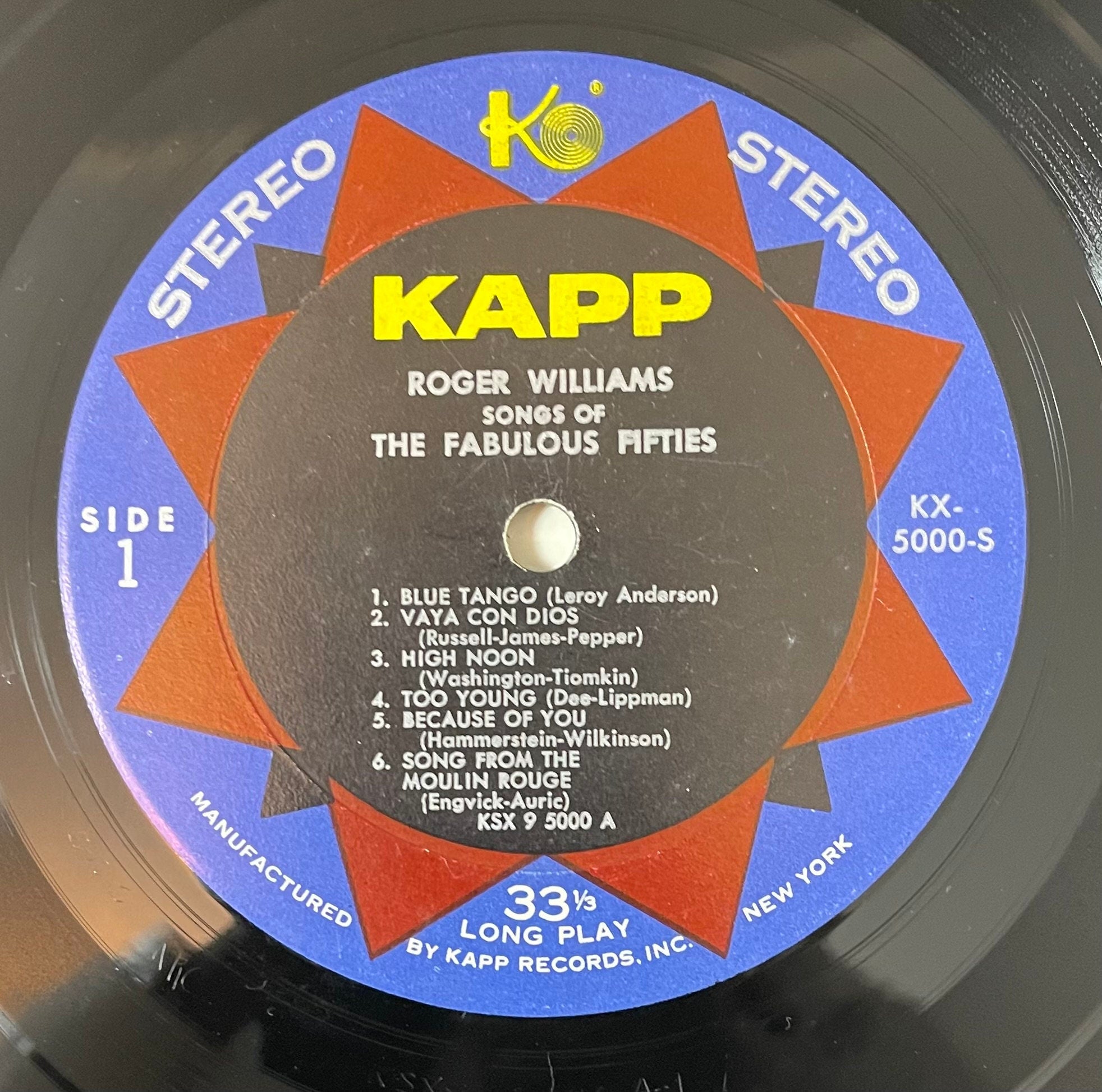 Vintage Vinyl - Roger Williams - Summer Winds and Your Special Requests - Pop/Easy Listening - KS 3434 - Kapp Records - 1965 - VG+