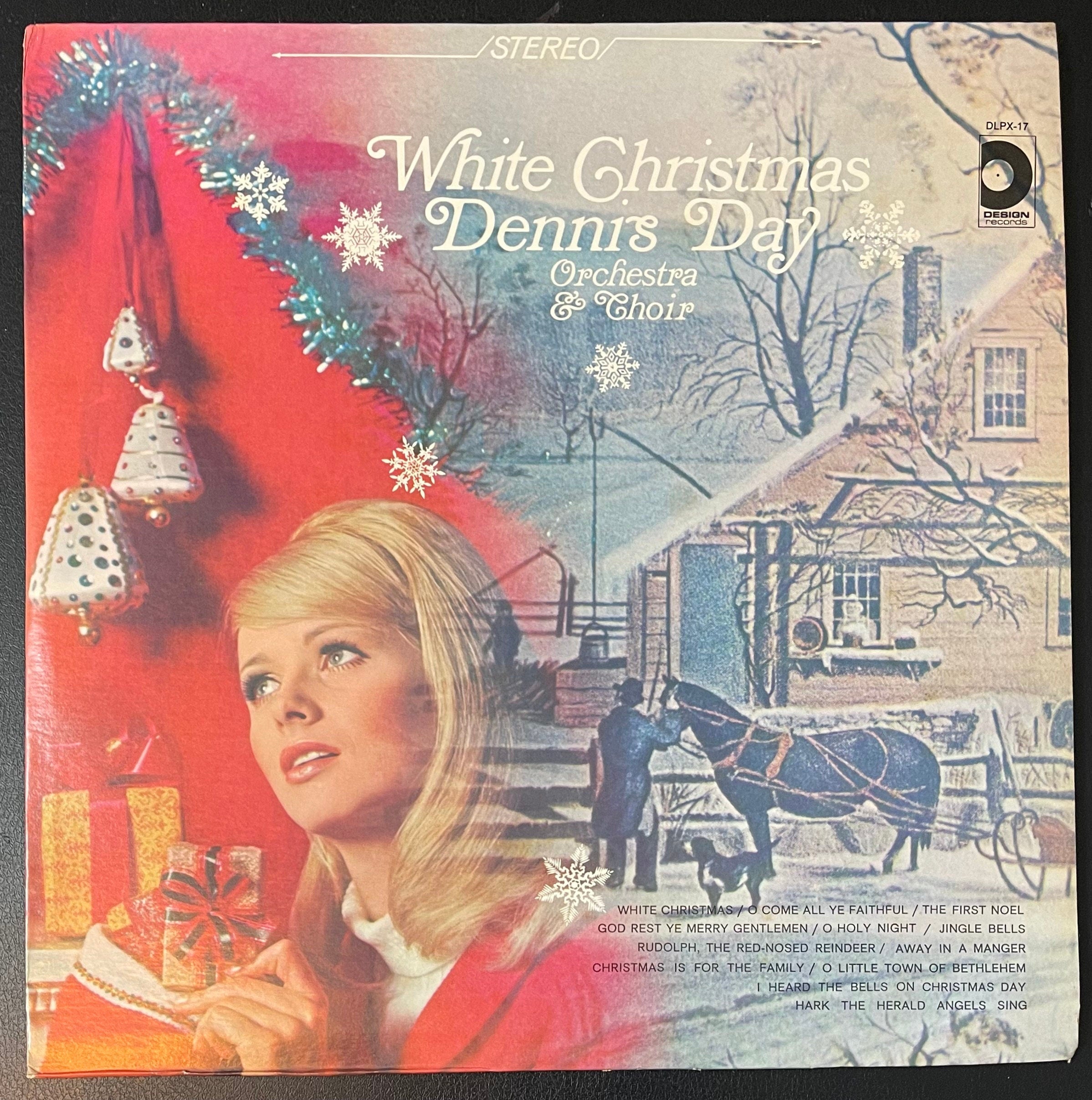 Vintage Vinyl - Dennis Day Orchestra and Choir - White Christmas - Christmas/Pop - Holiday - Design Records - 1968 - VG+/ Vinyl Album