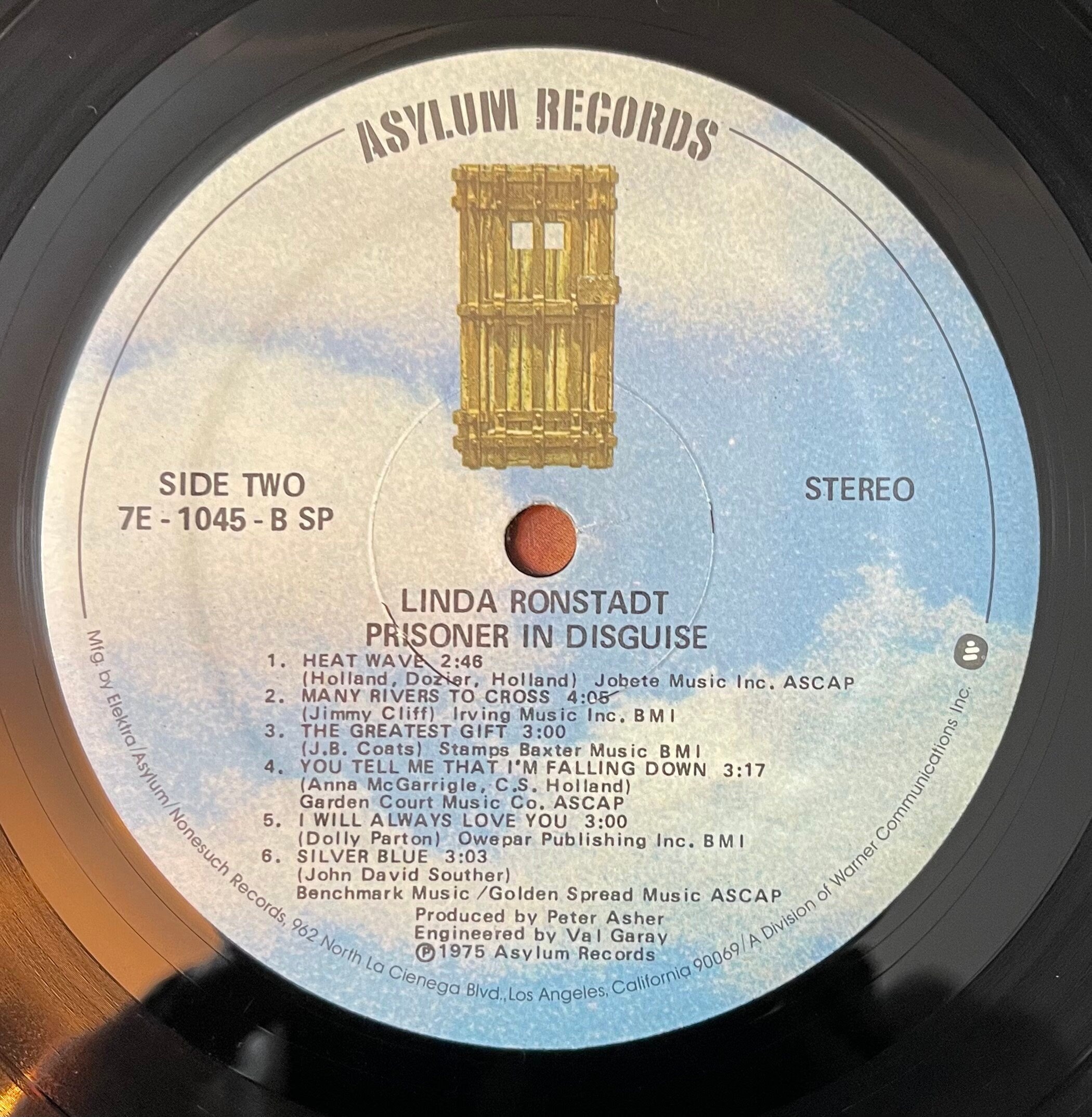 Vintage Vinyl - Linda Ronstadt - Prisoner In Disguise - 1975 – Soft Rock- Country – Asylum Records - VG+