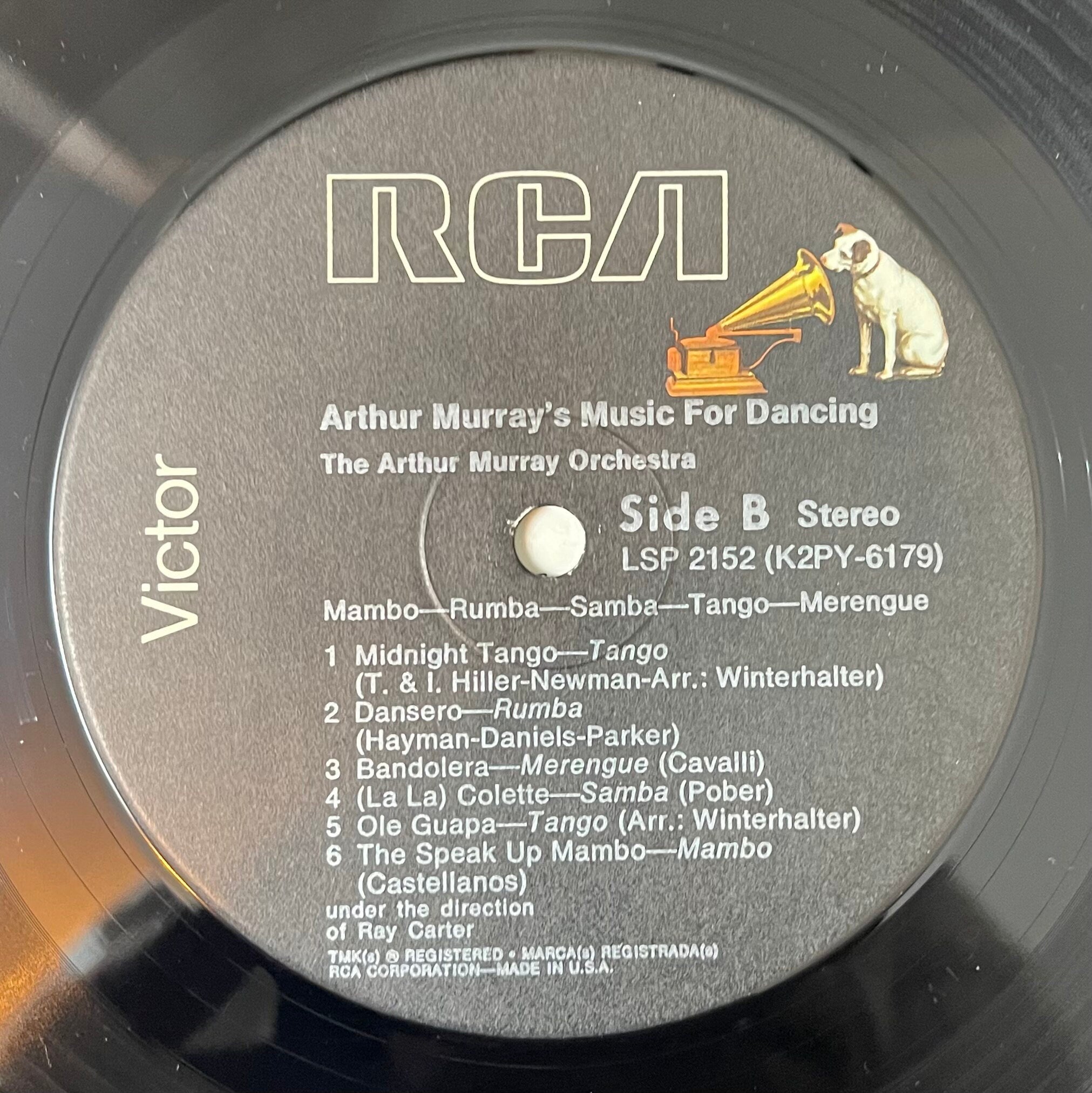 Vintage Vinyl - The Arthur Murray Orchestra - Arthur Murray's Music For Dancing/Mambo/ Rumba/Samba/Tango -Jazz/ Pop - RCA Records-1959 - VG+
