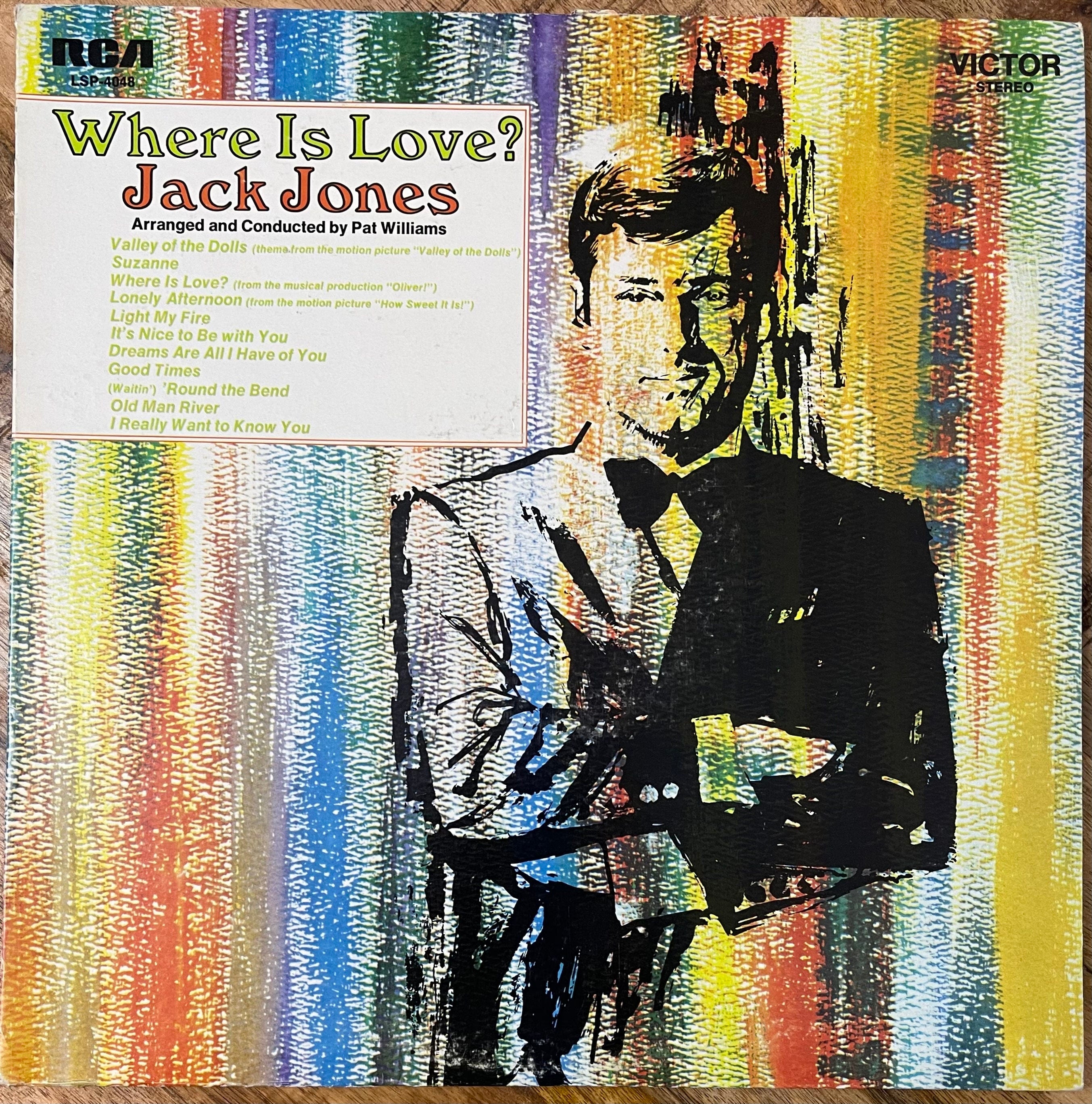 Vintage Vinyl - Jack Jones - Where Is Love? - Pop/Rock - RCA Victor Records - 1968 - VG+