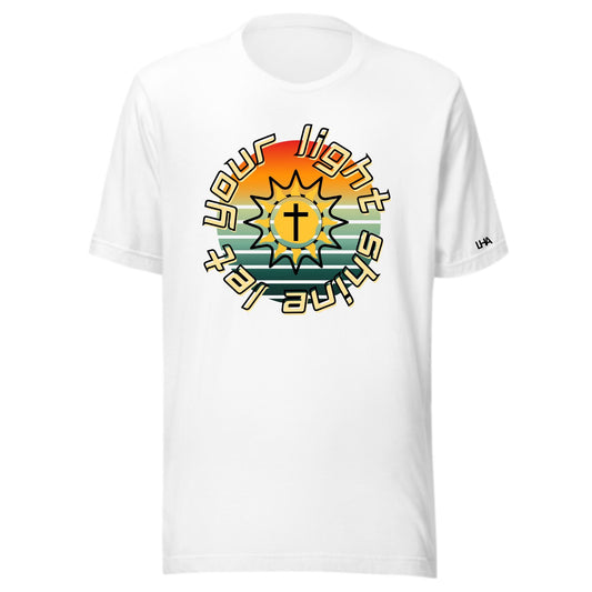 T-Shirt - Let Your Light Shine - Sunburst