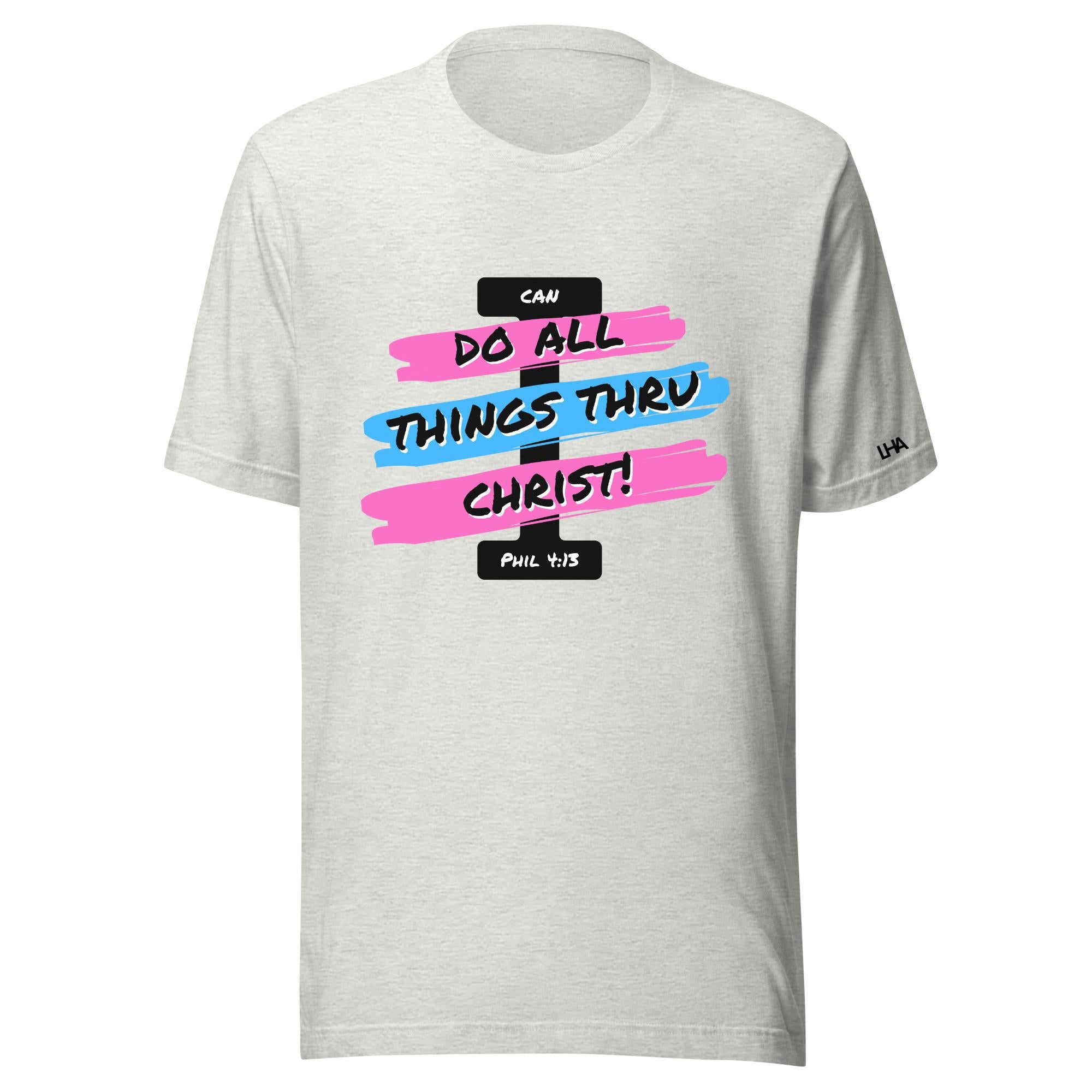 I Can Do All Things T-Shirt - Cotton Candy Style - Christian Shirt - Bible Verse T-Shirt Gift - Unisex Gift - Gift for Him - Gift for Her