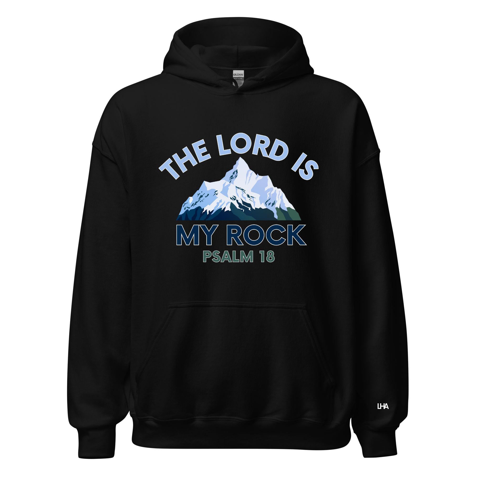 The Lord is my Rock - Mountain Scene, Hoodie, Christian Shirt, Bible Verse Shirt, Gift for Mom, Gift for Dad, Gift for Her, Gift for Him