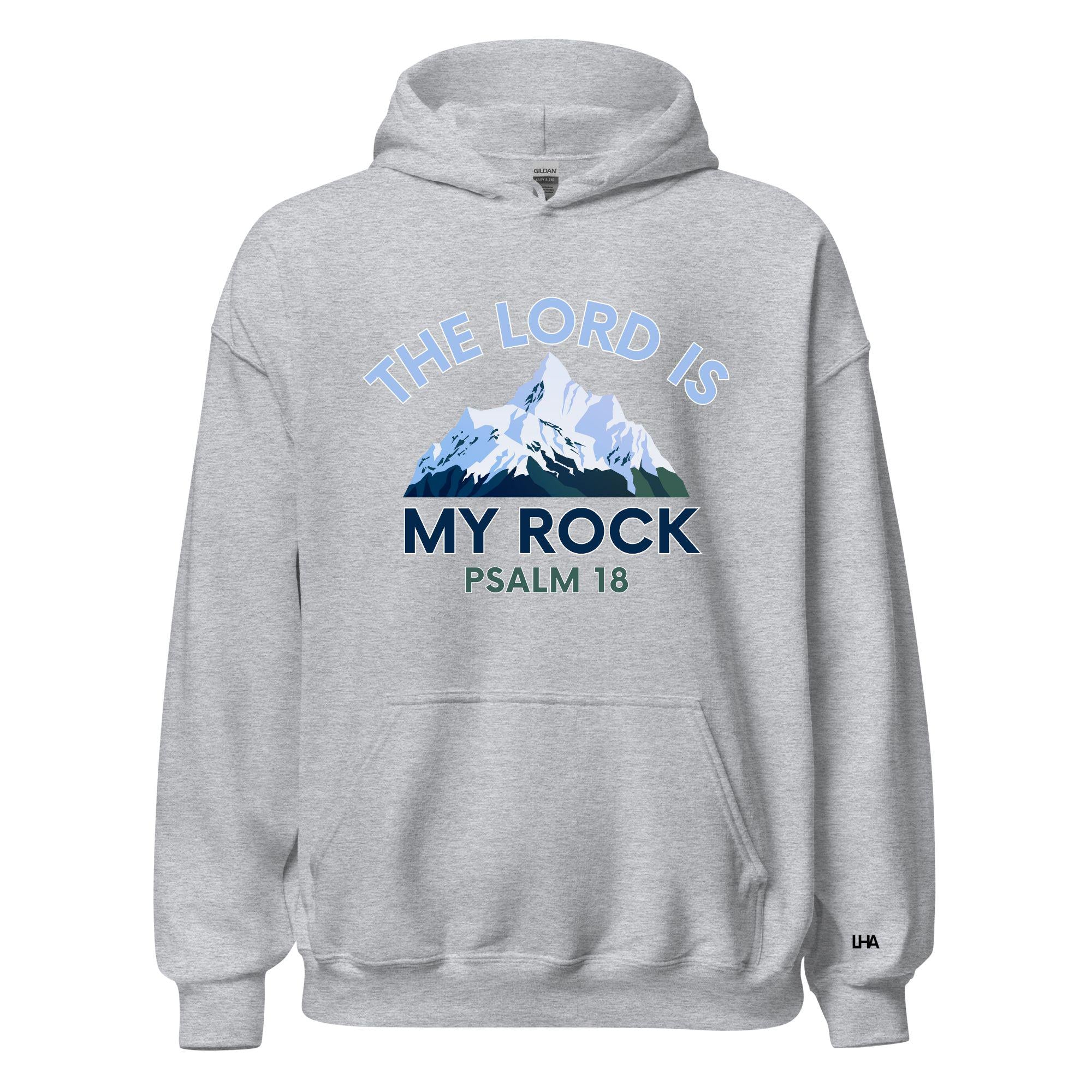 The Lord is my Rock - Mountain Scene, Hoodie, Christian Shirt, Bible Verse Shirt, Gift for Mom, Gift for Dad, Gift for Her, Gift for Him