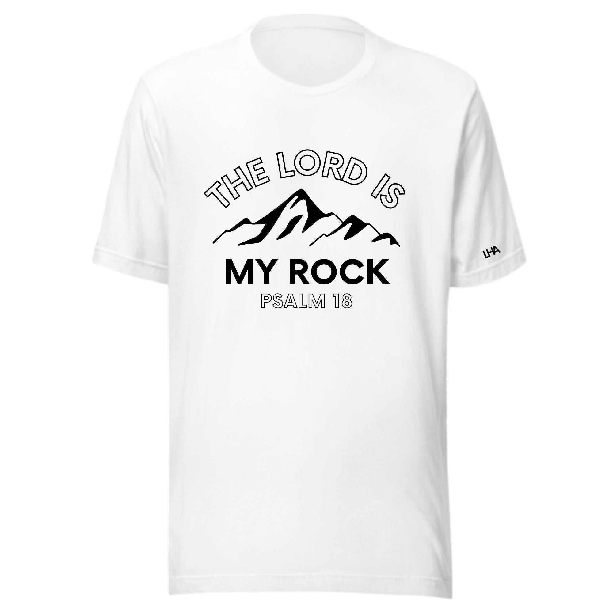 The Lord is My Rock - T-Shirt - Solid Color - Christian Shirt - Bible Verse T-Shirt Gift - Unisex Gift - Gift for Him - Gift for Her