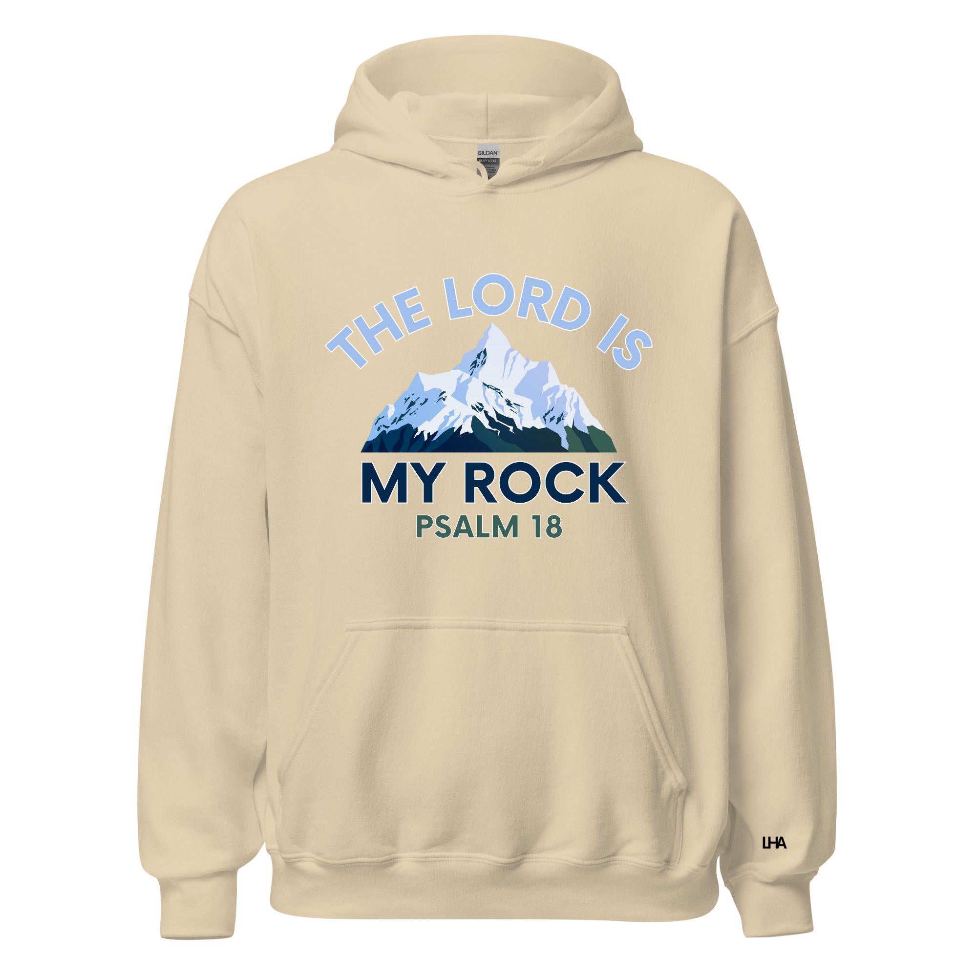 The Lord is my Rock - Mountain Scene, Hoodie, Christian Shirt, Bible Verse Shirt, Gift for Mom, Gift for Dad, Gift for Her, Gift for Him