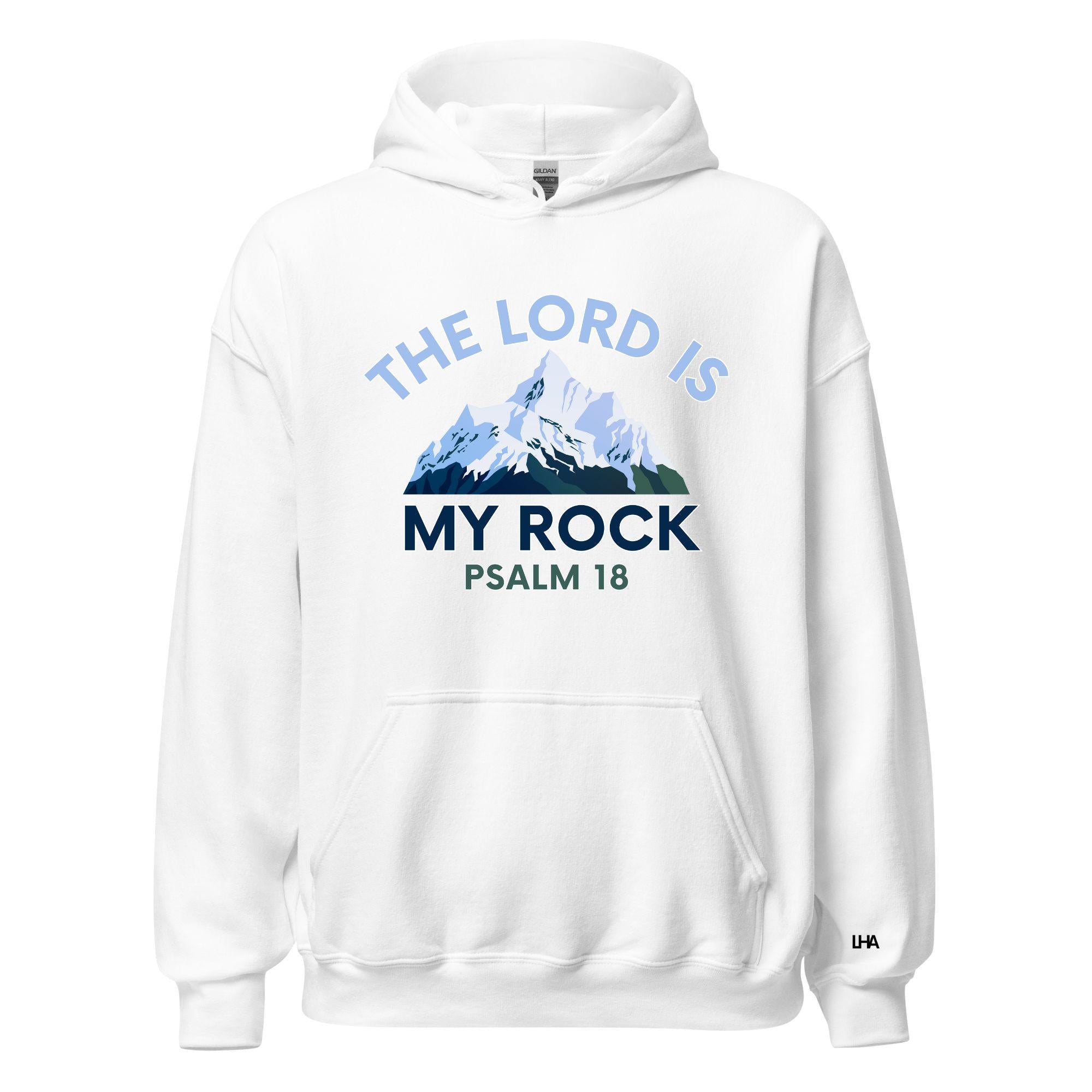 The Lord is my Rock - Mountain Scene, Hoodie, Christian Shirt, Bible Verse Shirt, Gift for Mom, Gift for Dad, Gift for Her, Gift for Him