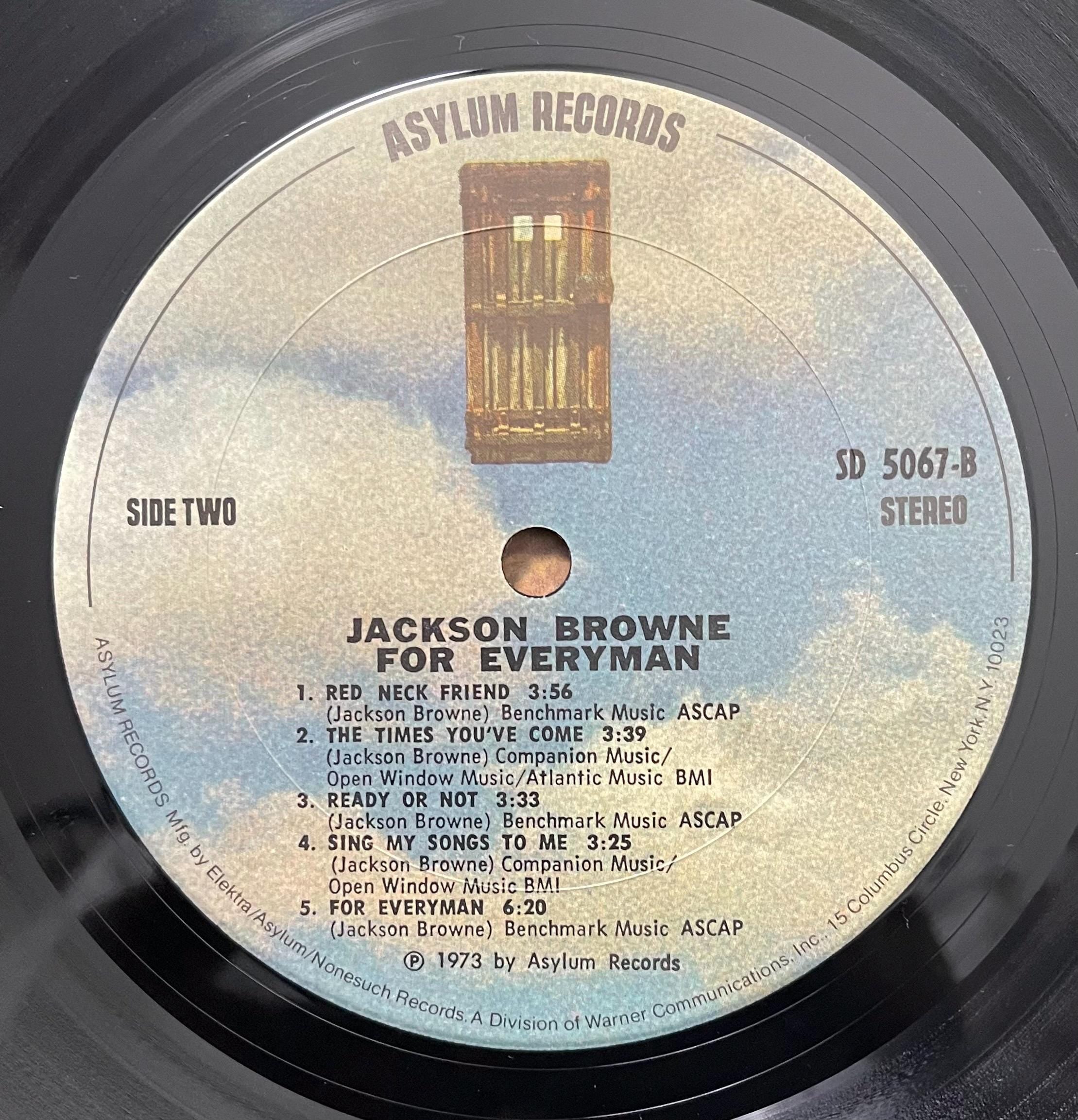 Vintage Vinyl - Jackson Browne - For Every Man - Rock/Blues/Classic Rock - Asylum Records - 1973 - (AS 43 003) VG+