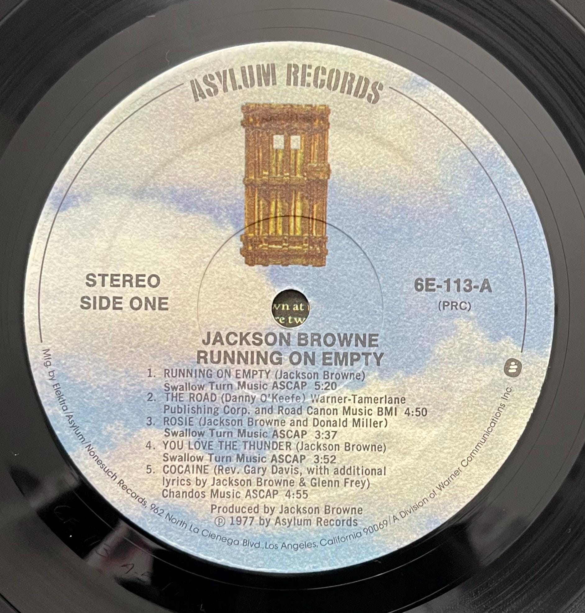 Vintage Vinyl - Jackson Browne - Running On Empty - Rock/Pop/Classic Rock - Asylum Records - 1977 - (AS 53 070) VG+