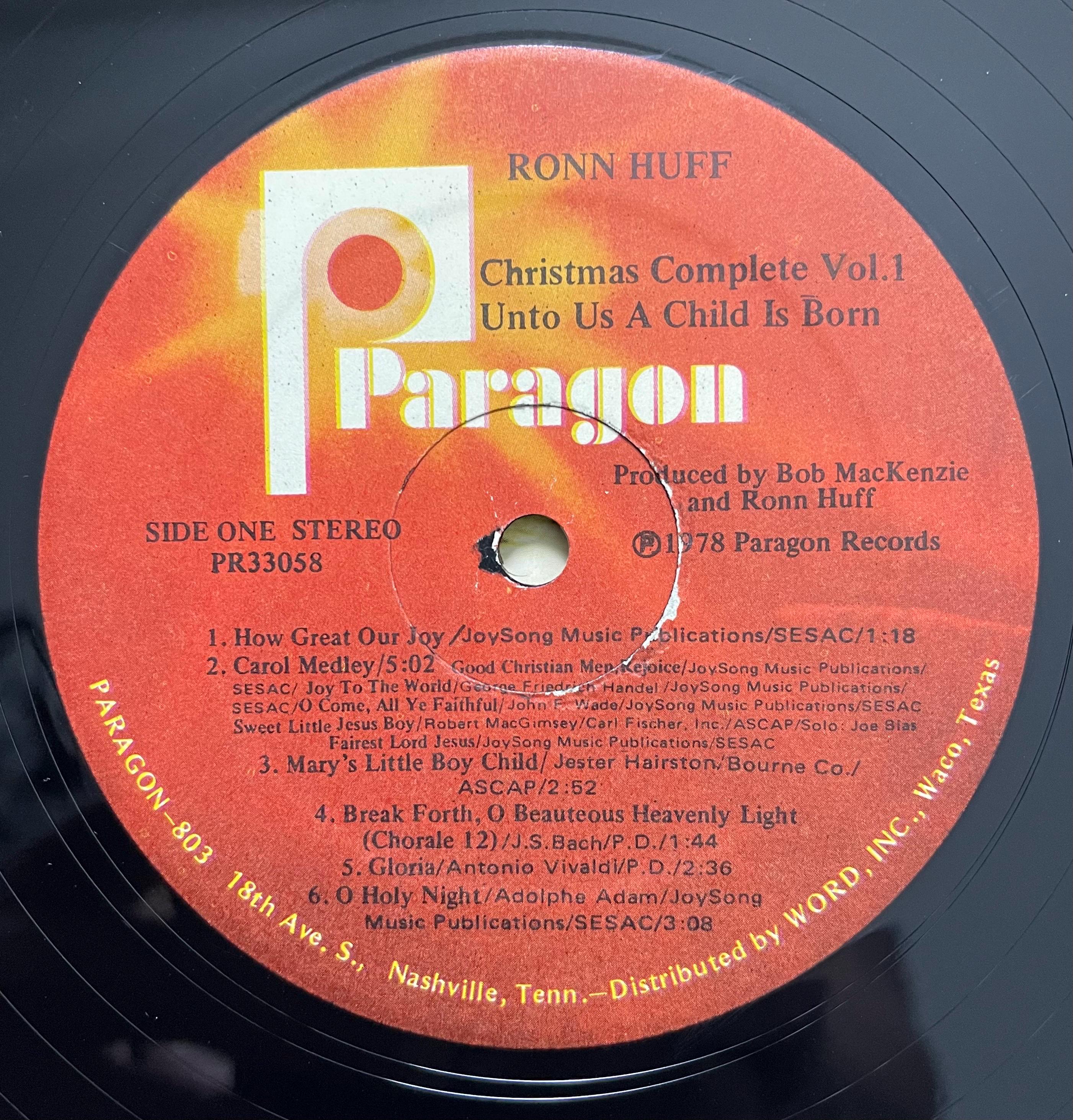 Vintage Vinyl -  The Oklahoma Baptist Festival Choir - featuring The Singing Churchmen - Holiday - Paragon Records - 1978 - (PR33058) VG+