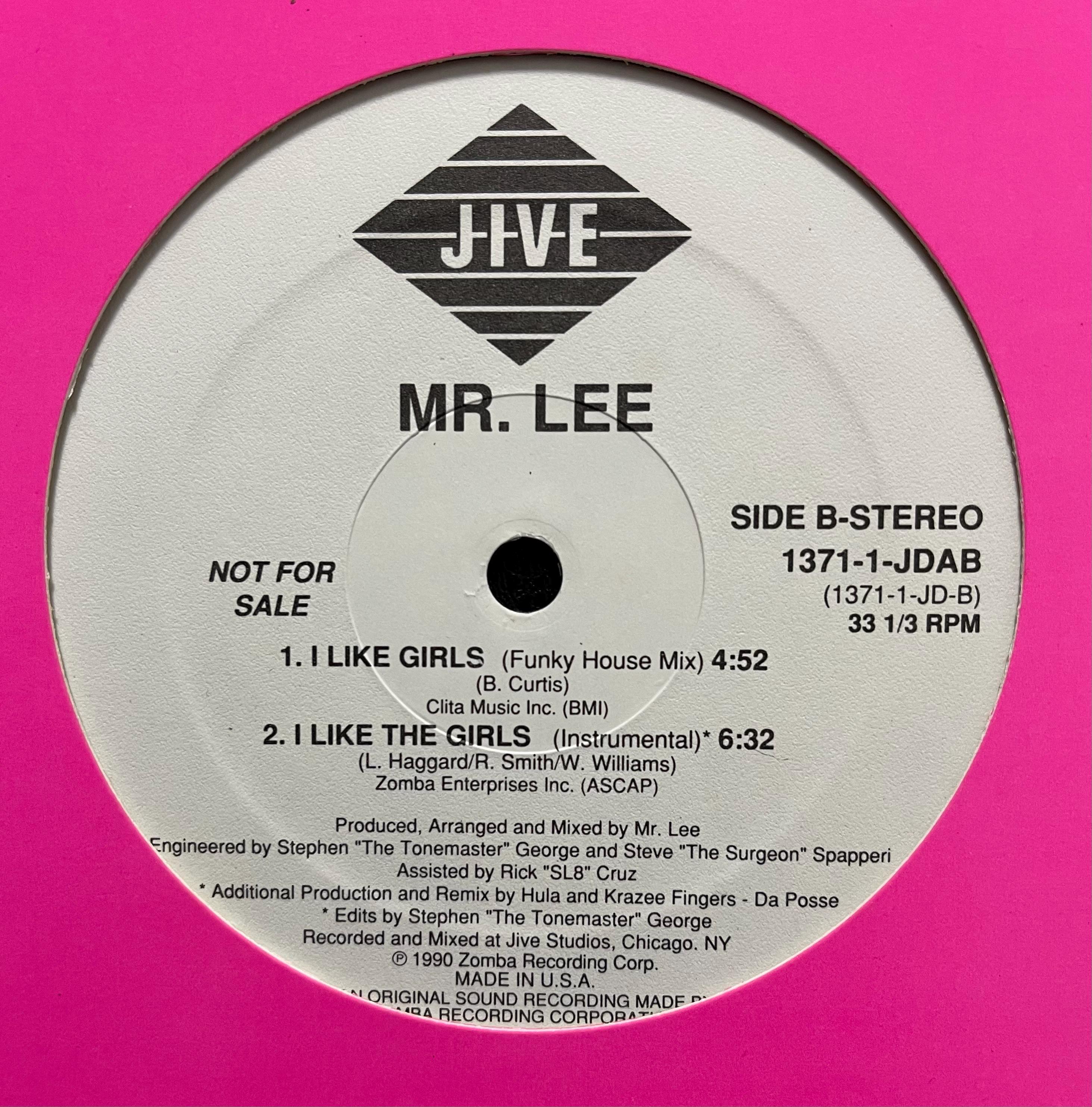Vintage Vinyl – Mr. Lee - I Like The Girls -Jive Records – 1990 - Hip House/ Electronic/ (1371-1-JDAB) - 12" Vinyl - VG+