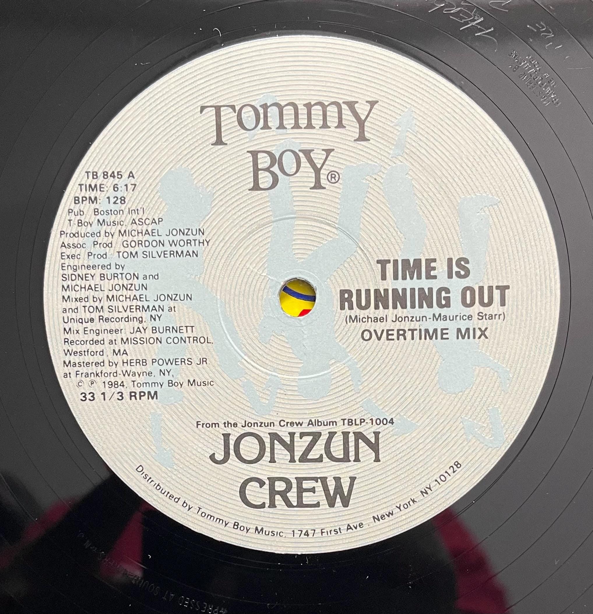 Vintage Vinyl – The Jonzun Crew - Time Is Running Out - Tommy Boy Records – 1984 - Electro-Funk / Electronic - 12" Vinyl - VG+