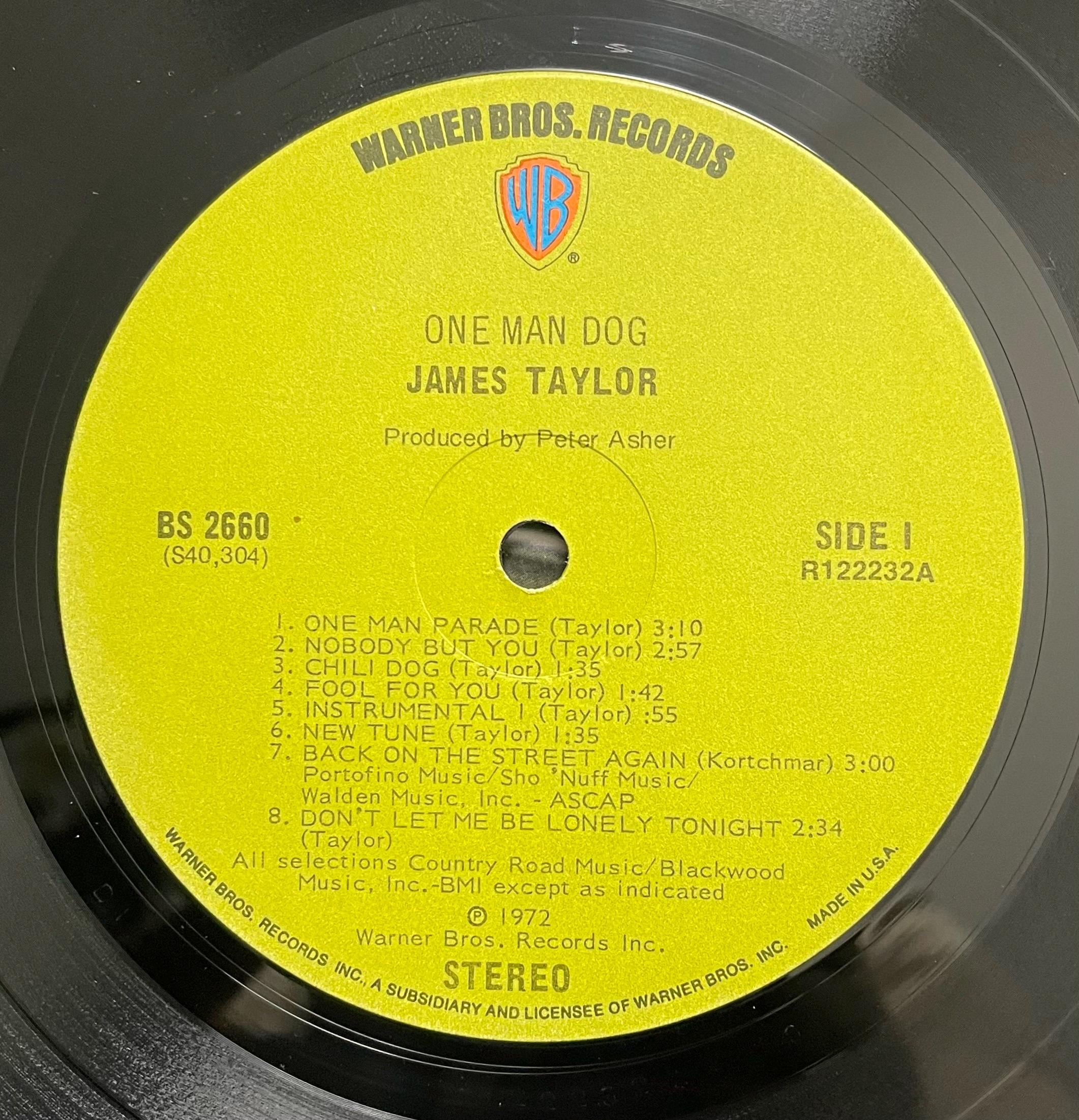 Vintage Vinyl - James Taylor - One Man Dog - Rock/Folk/Blues - Warner Bros Records - 1972 - (BS 2660) VG+