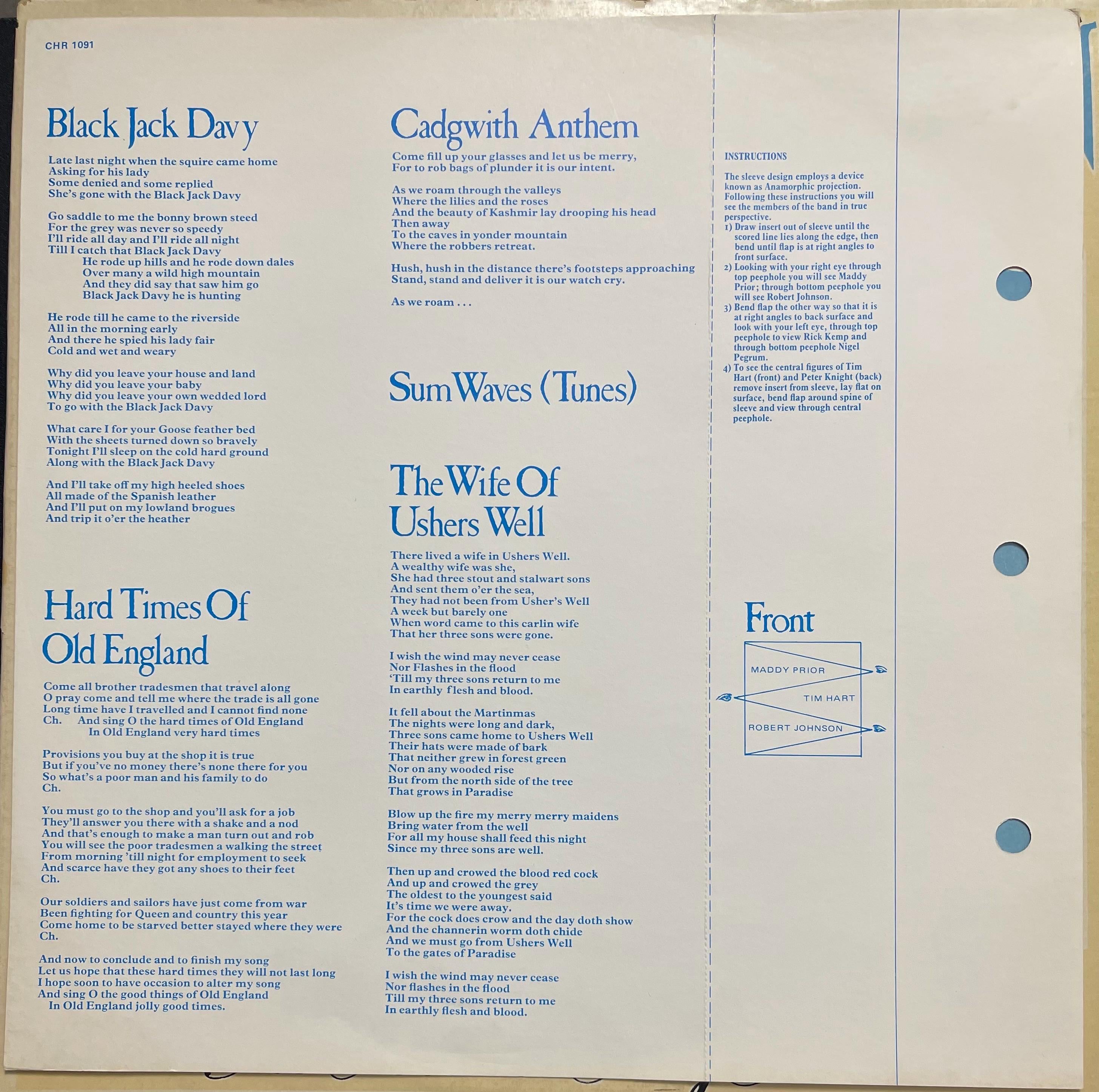 Vintage Vinyl - Steeleye Span - All Around My Hat - Rock/Folk/Pop - Chrysalis Records - 1975 - (6307 564) VG+