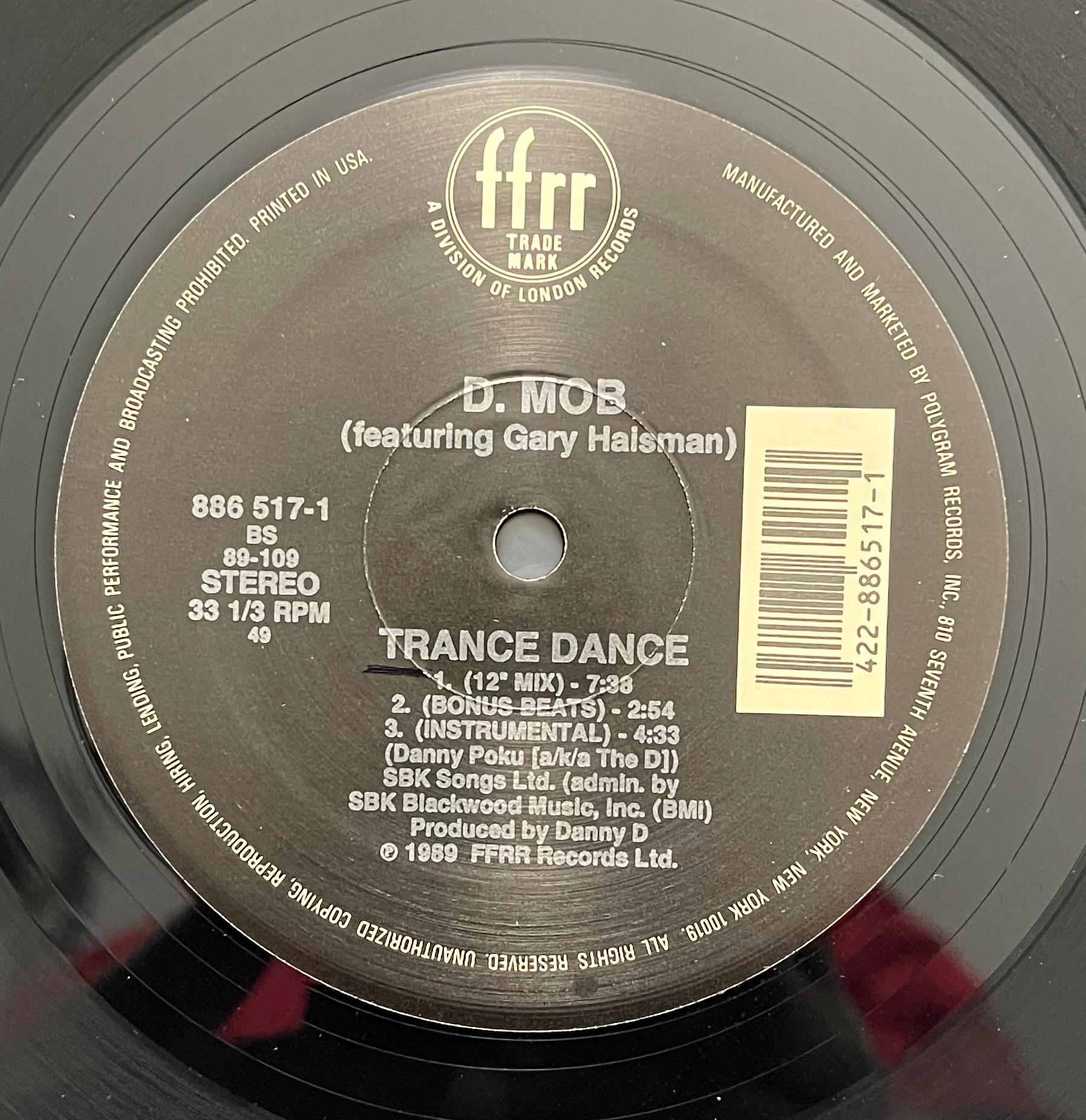 Vintage Vinyl – D Mob - We Call It Acieeed - FFRR Records – 1988 - Acid House/ Electronic/ Netherlands - 12" Vinyl - VG+