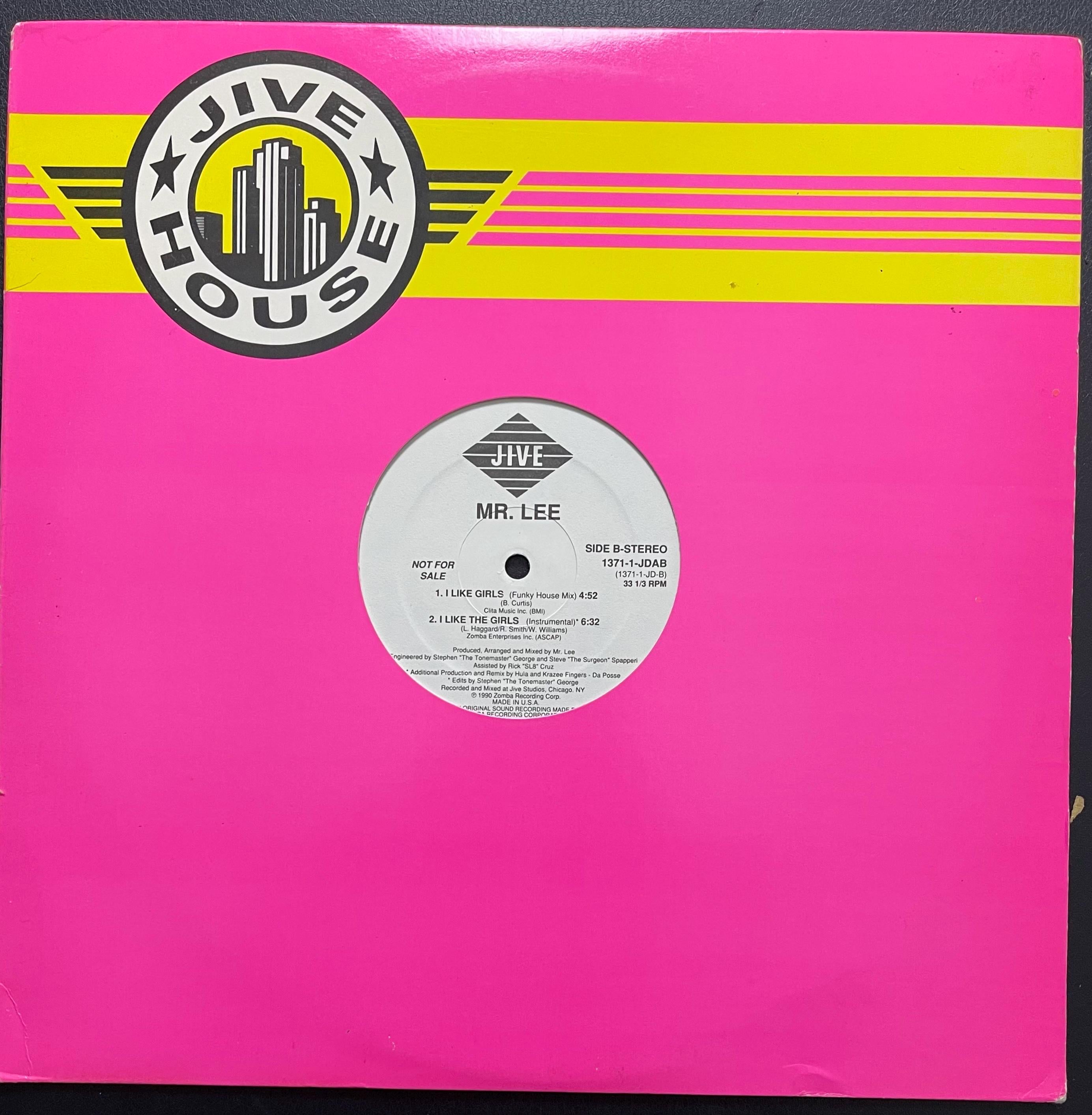 Vintage Vinyl – Mr. Lee - I Like The Girls -Jive Records – 1990 - Hip House/ Electronic/ (1371-1-JDAB) - 12" Vinyl - VG+