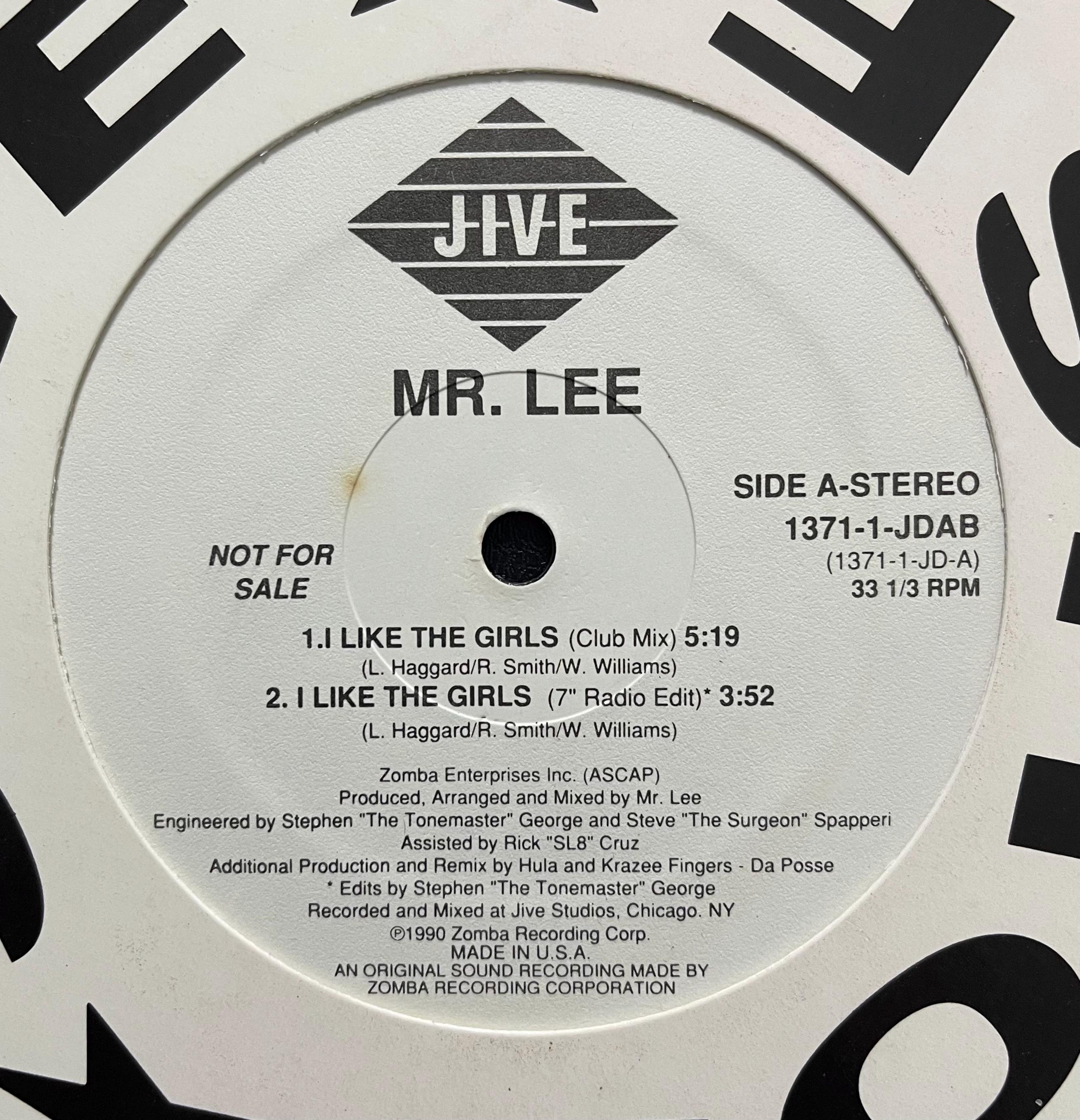 Vintage Vinyl – Mr. Lee - I Like The Girls -Jive Records – 1990 - Hip House/ Electronic/ (1371-1-JDAB) - 12" Vinyl - VG+