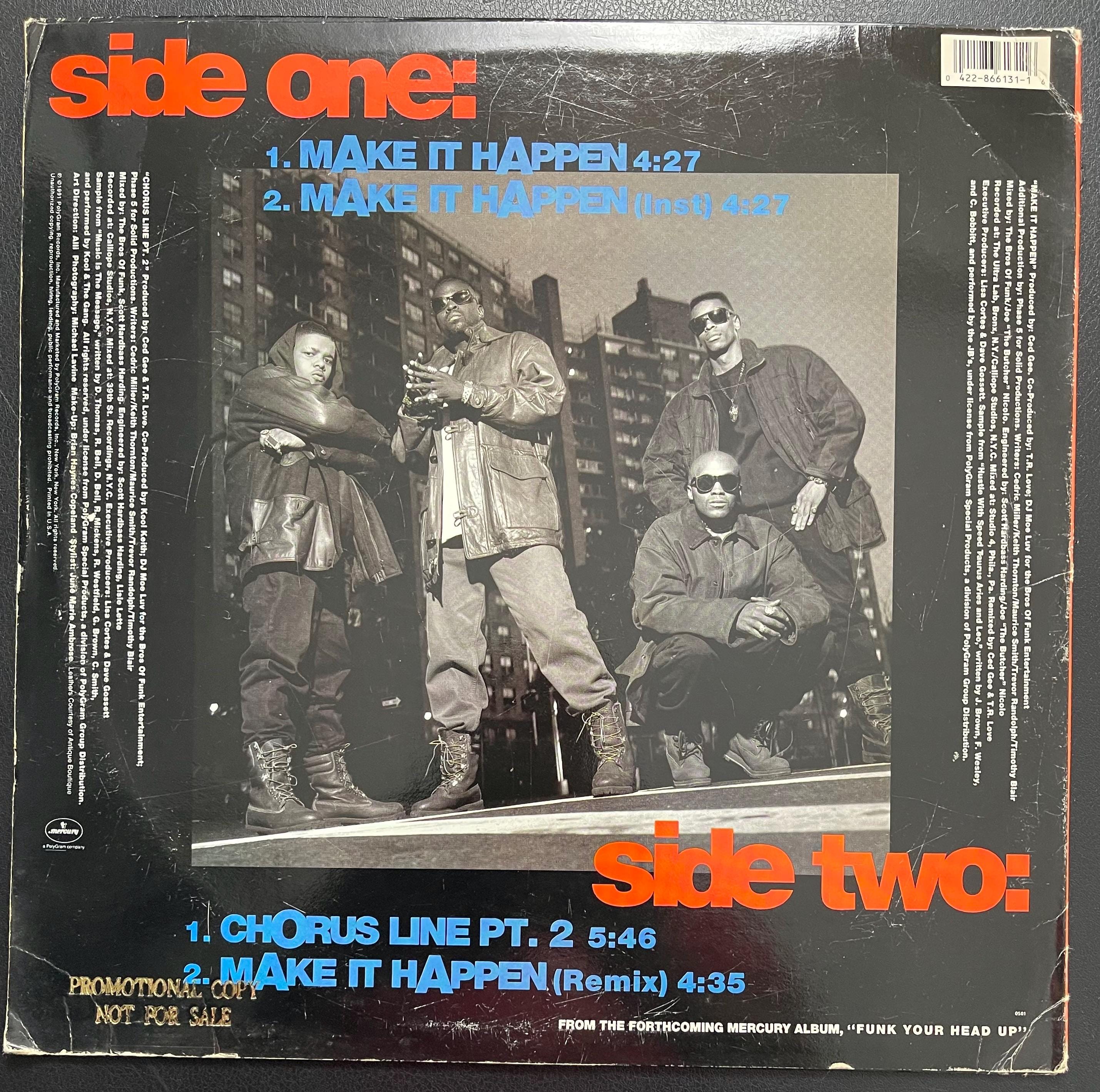 Vintage Vinyl – Ultramagnetic MCs - Make It Happen - Mercury Records – 1991 - Hip Hop/ Electronic - 12" Vinyl - (PRO 969 1) VG+