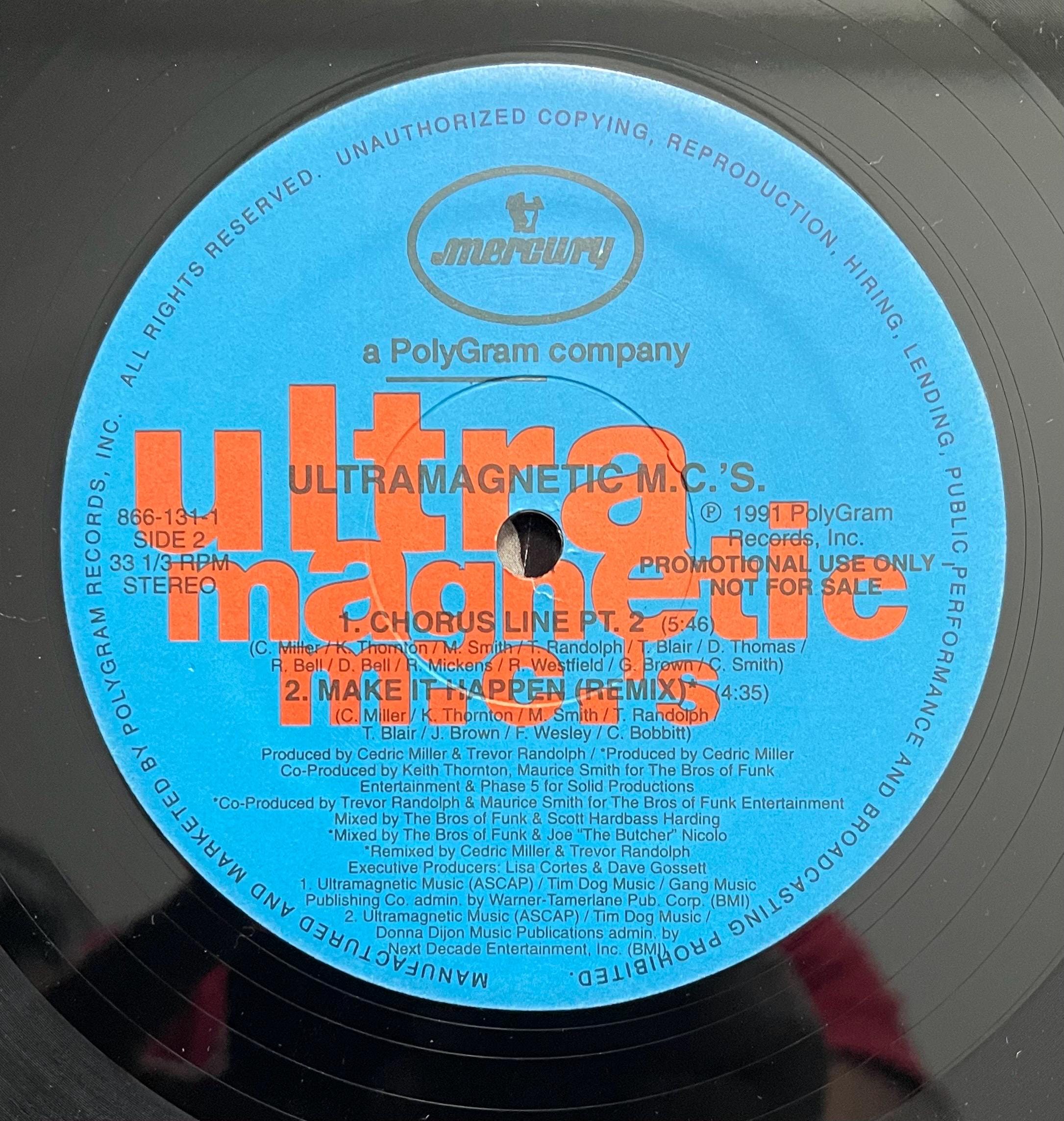 Vintage Vinyl – Ultramagnetic MCs - Make It Happen - Mercury Records – 1991 - Hip Hop/ Electronic - 12" Vinyl - (PRO 969 1) VG+