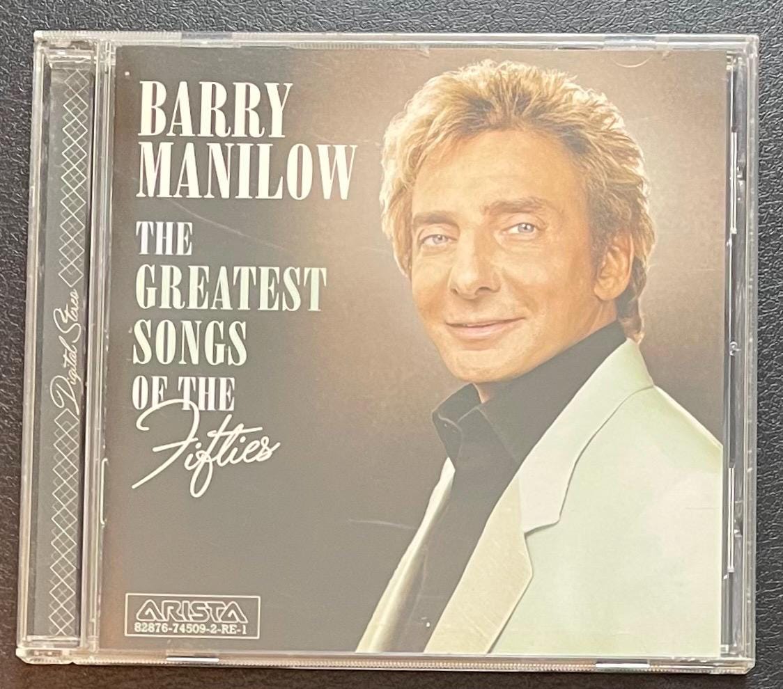 Vintage CD - Barry Manilow - The Greatest Songs of the Fifties - 2006 - Pop/Vocal/Ballad - Arista Records - 82876-74509-2 - VG+