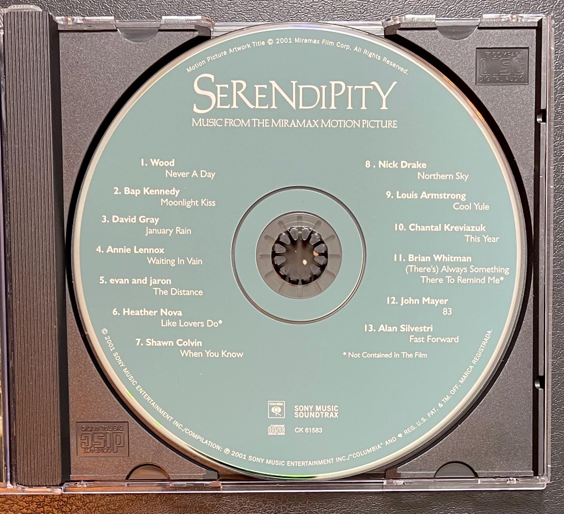 Vintage CD - Various - Serendipity (Music From The Miramax Motion Picture) - 2001 - Pop/Stage & Screen - Sony Records - CK 61583 - VG+