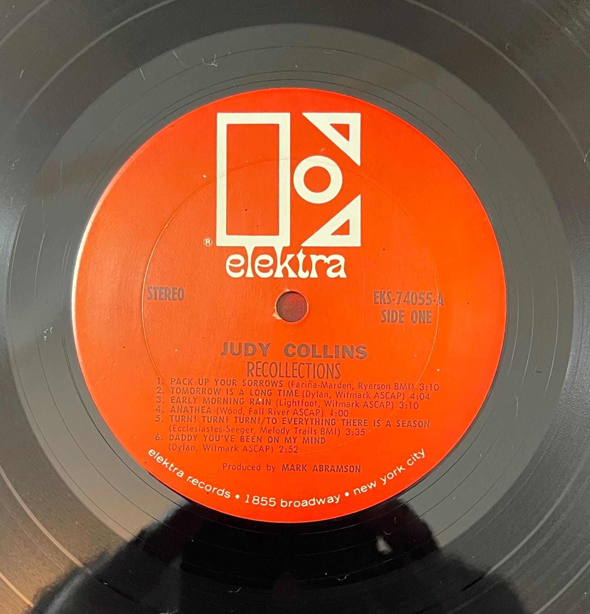 Vintage Vinyl - Judy Collins – Recollections - Pop Rock/Soft Rock/Folk - Elektra Records - EKS 74055 - 1969 - VG+