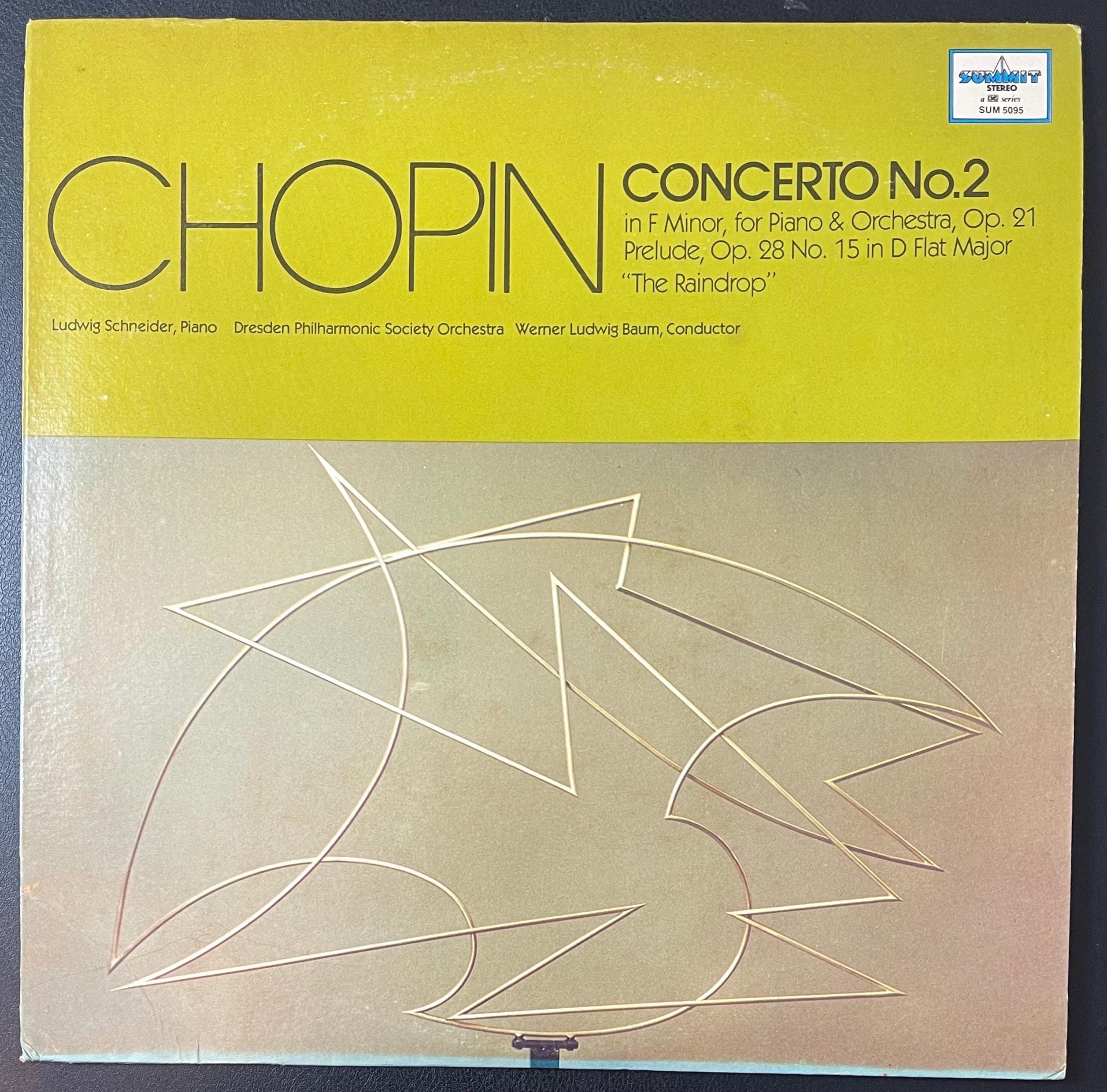 Vintage Vinyl - Chopin Concerto No.2 - Werner Ludwig Baum - Summit Records - Classical – 1978 - VG+ / Vinyl Album